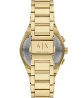 Armani Exchange Men's Rafael Chronograph Gold-Tone Stainless Steel Bracelet Watch