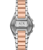 Armani Exchange Men's Rafael Chronograph Two-Tone Stainless Steel Bracelet Watch