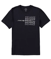 Armani Exchange Metallic Logo Short Sleeve T-Shirt