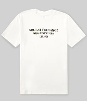 Armani Exchange Milano New York Camo Text Short Sleeve T-Shirt