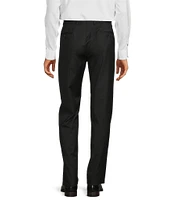 Armani Exchange Modern Fit Flat Front Solid Dress Pants