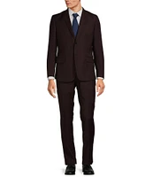 Armani Exchange Modern Fit Flat Front Windowpane 2-Piece Suit