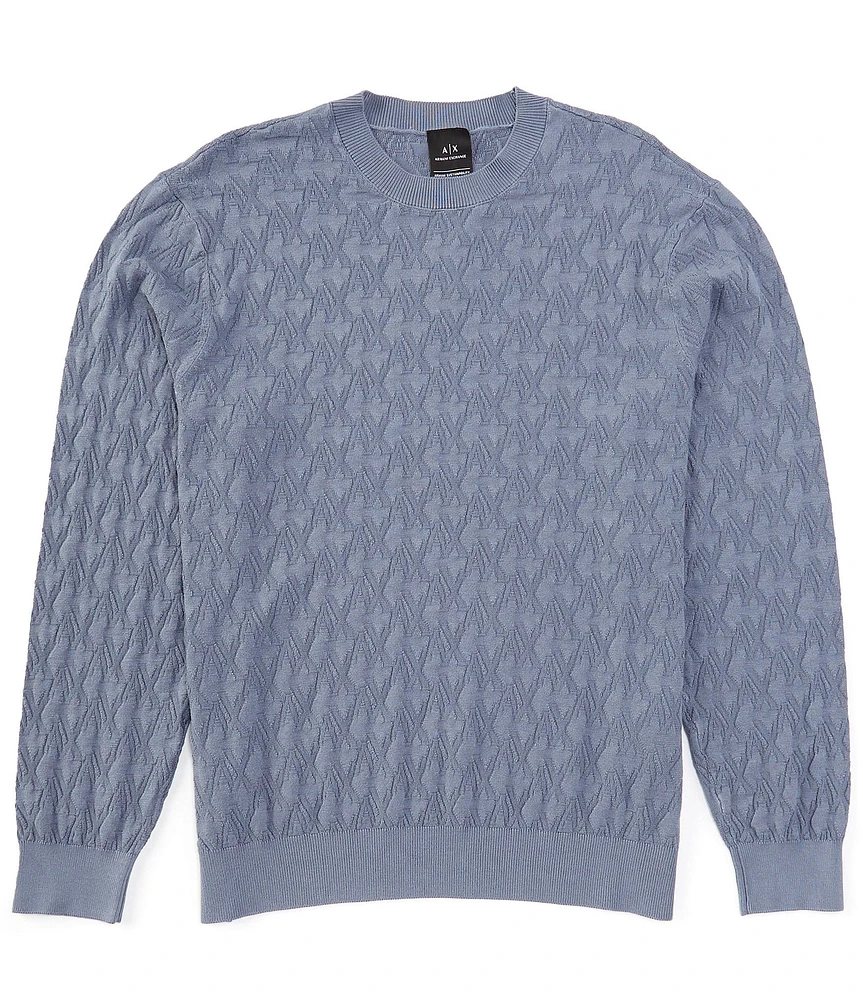 Armani Exchange Monogram Print Sweater