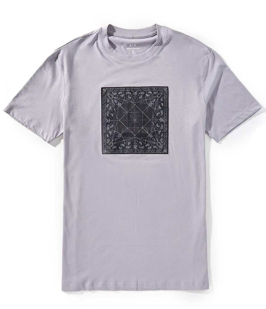 Armani Exchange Paisley Box Short Sleeve T-Shirt