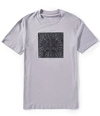 Armani Exchange Paisley Box Short Sleeve T-Shirt