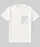 Armani Exchange Paisley Chest Pocket Short Sleeve T-Shirt