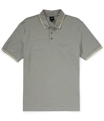 Armani Exchange Pique Short Sleeve Polo Shirt