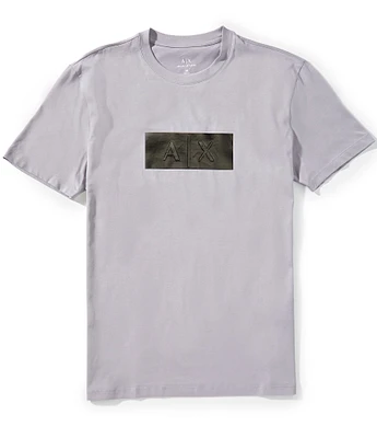 Armani Exchange PU Bar Logo Short Sleeve T-Shirt