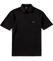 Armani Exchange PU Box Chest Logo Short Sleeve Polo Shirt