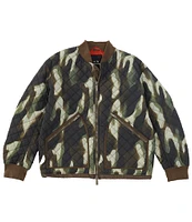 Armani Exchange Quilted Camo Bomber Jacket