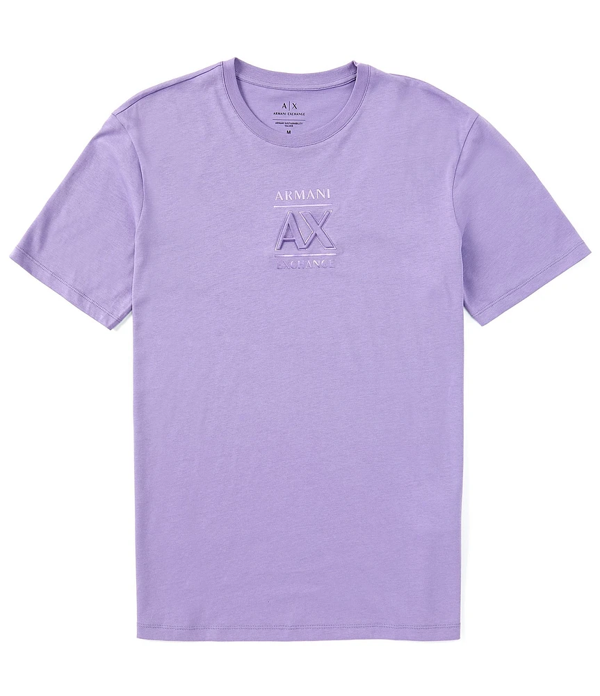 Armani Exchange Shiny Logo Short Sleeve T-Shirt