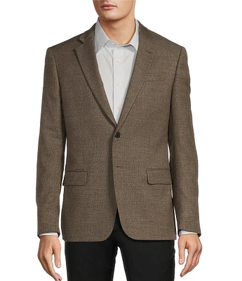 Armani Exchange Modern Fit Textured Solid Pattern Sport Coat