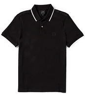 Armani Exchange Tipped Collar Short Sleeve Polo Shirt