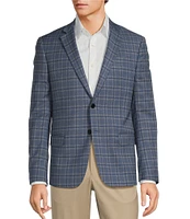 Armani Exchange Modern Fit Windowpane Pattern Sport Coat