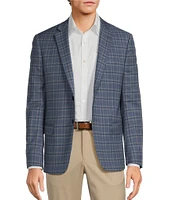 Armani Exchange Modern Fit Windowpane Pattern Sport Coat