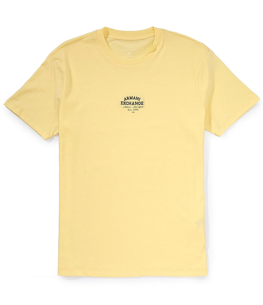 Armani Exchange Small Circular Logo Print Short Sleeve T-Shirt