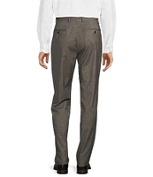 Armani Exchange Modern Fit Flat Front Solid Textured Dress Pants