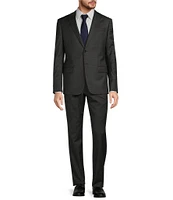 Armani Exchange Modern Fit Flat Front Woven Pattern 2-Piece Suit