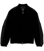 Armani Exchange Velour Bomber Jacket