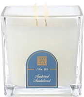 Aromatique Sunkissed Sandalwood Cube Glass Candle