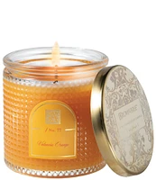 Aromatique Valencia Orange Textured Glass Candle with Lid