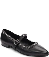 ASH Beathink Leather Studded Mary Jane Flats