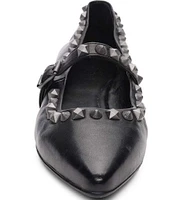 ASH Beathink Leather Studded Mary Jane Flats