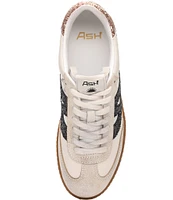 ASH Sunset Leather Glitter Lace-Up Sneakers