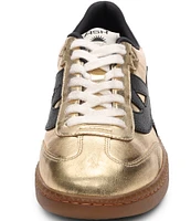 ASH Sunset Metallic Leather Lace-Up Sneakers