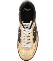 ASH Sunset Metallic Leather Lace-Up Sneakers