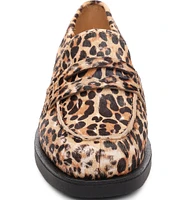 ASH Winona Leopard Printed Calf Hair Loafers