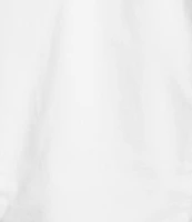 ASTR the Label Aine Poplin Crew Neck Bubble Sleeves Tie Bow Top