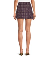 ASTR the Label Covina Tweed Plaid Mini Skirt