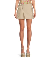 ASTR the Label Lautner Buckle Wrap Mini Skirt