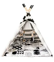 Wonder & Wise by Asweets ABC Striped Activity Teepee Play Tent