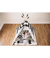 Wonder & Wise by Asweets ABC Striped Activity Teepee Play Tent