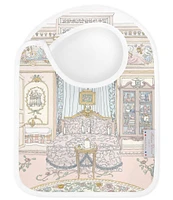 Atelier Choux Paris Organic Cotton French Bedroom Reversible Satin Bib