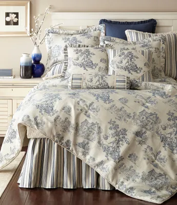 Austin Horn Classics Cosmopolitan Toile Chinoiserie Duvet Cover Mini Set