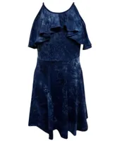 Ava & Yelly Big Girls 7-16 Sleeveless Tie-Dye Fit Flare Dress