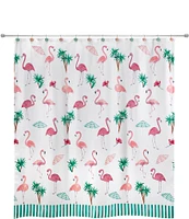 Avanti Linens 13-Piece Flamingo Paradise Shower Curtain And Hook Set