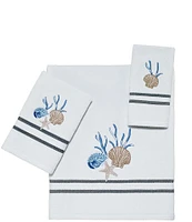 Avanti Linens Blue Lagoon 3-Piece Embroidered Bath Towel Set