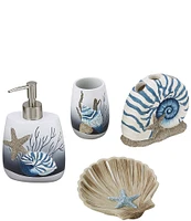 Avanti Linens Blue Lagoon 4-Piece Bathroom Accessory Collection Set