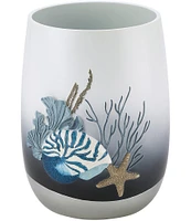 Avanti Linens Blue Lagoon Hand Painted Wastebasket