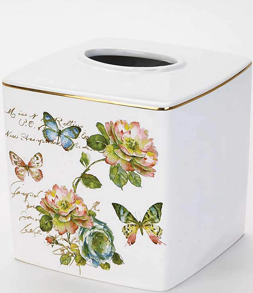 Avanti Linens Butterfly Garden Tissue Cover