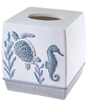 Avanti Linens Caicos Hand Painted Tissue Cover Box Cover