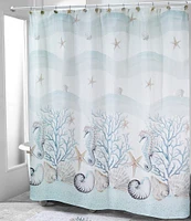 Avanti Linens Coastal Terrazzo Shower Curtain