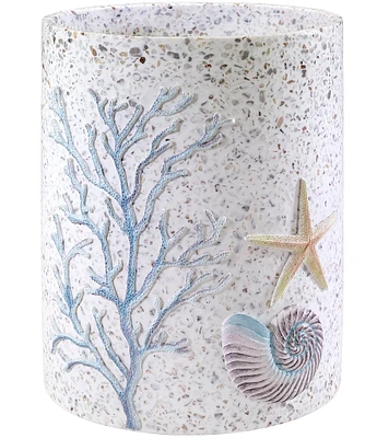 Avanti Linens Coastal Terrazzo Wastebasket