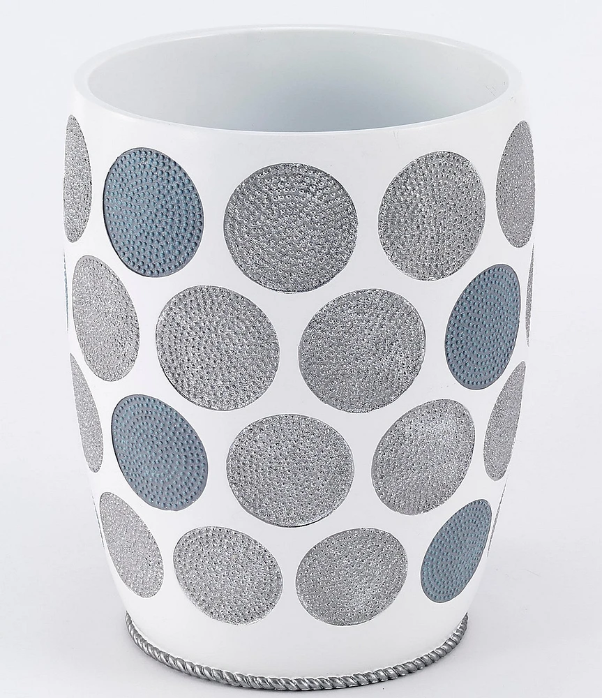 Avanti Linens Dotted Circles Wastebasket