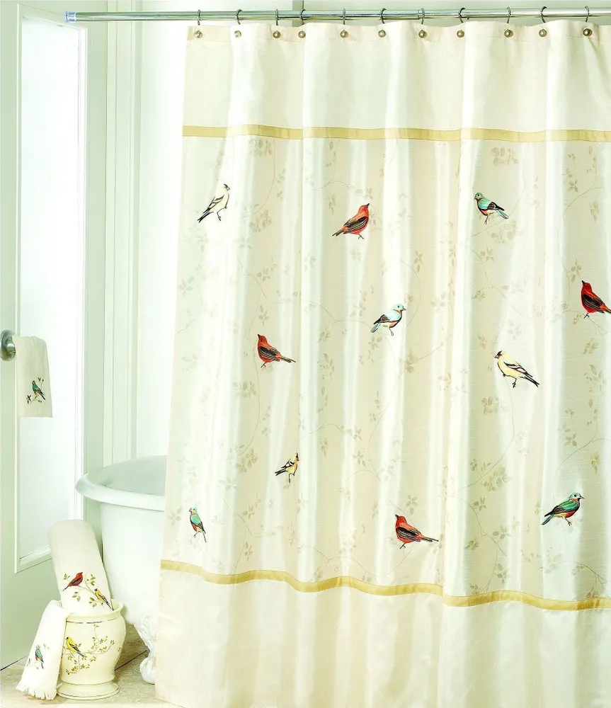 Avanti Linens Gilded Birds Shower Curtain