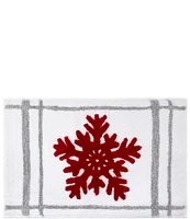 Avanti Linens Holiday Collection Snowflakes 2-Piece Rug Set